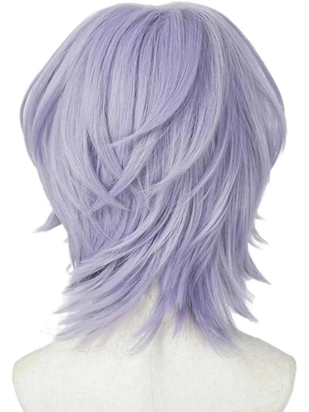 Women's Light Purple Synthetic Fiber Cosplay Halloween Costume Double Braid Wigs